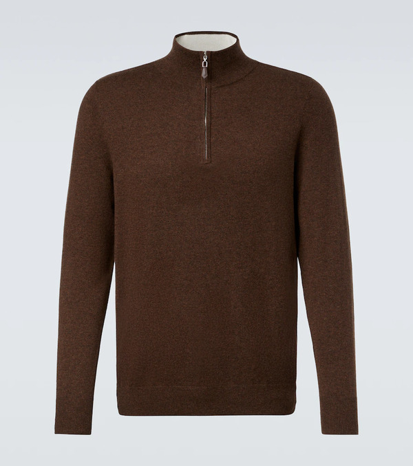 Arch4 Arch4 Mr Fenchurch Cashmere Half-zip Sweater 