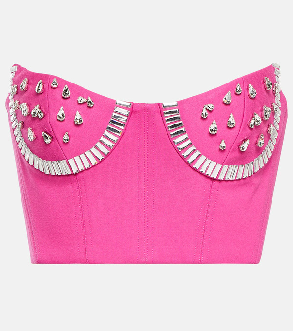  Area Area Crystal-embellished Bustier 