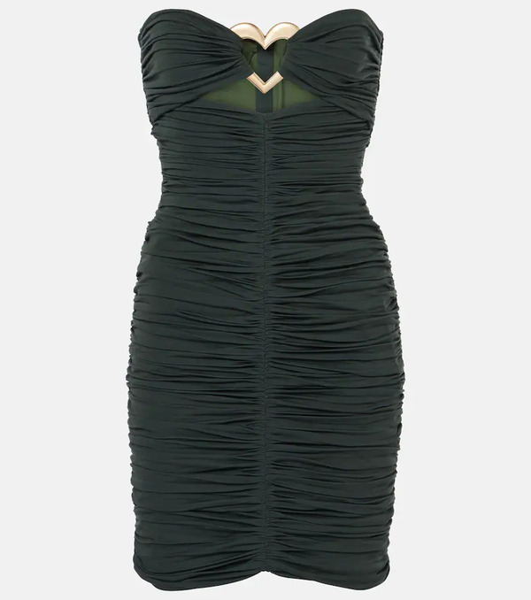  Area Area Cutout Ruched Minidress 