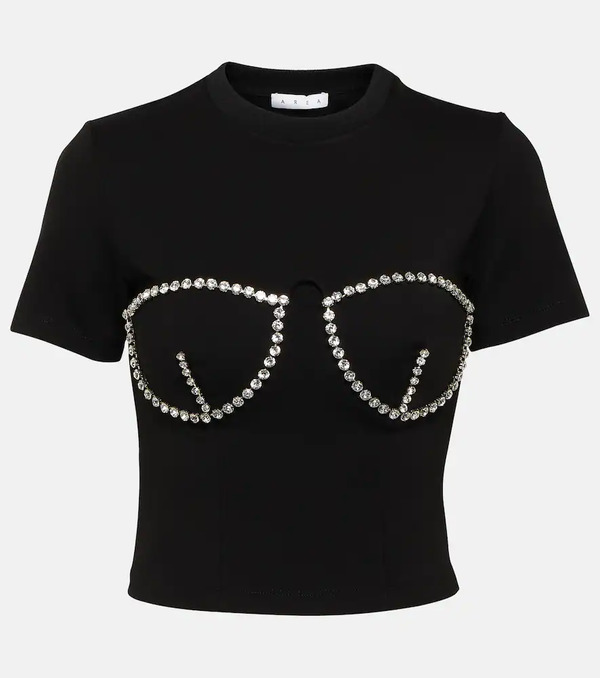  Area Area Embellished Crop Top 