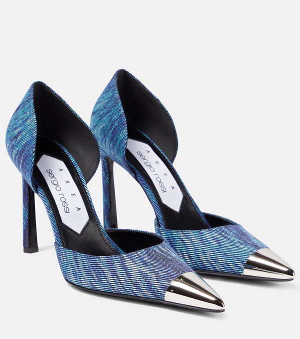  Area Area X Sergio Rossi Denim Pumps 