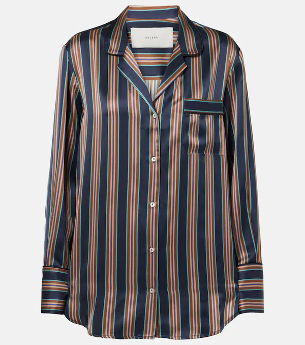  Asceno Asceno Paris Silk Charmeuse Shirt 