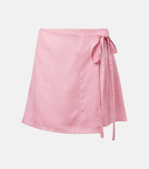  Asceno Asceno Positano Linen Miniskirt 