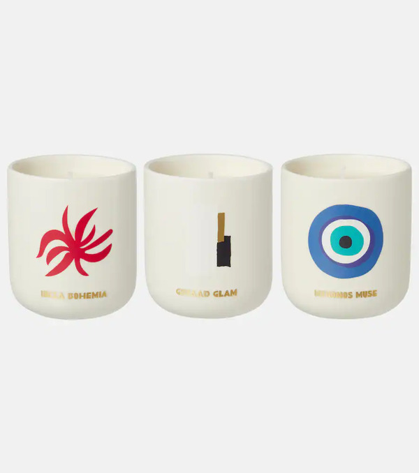  Assouline Assouline Travel From Home Mini Set Of 3 Scented Candles 