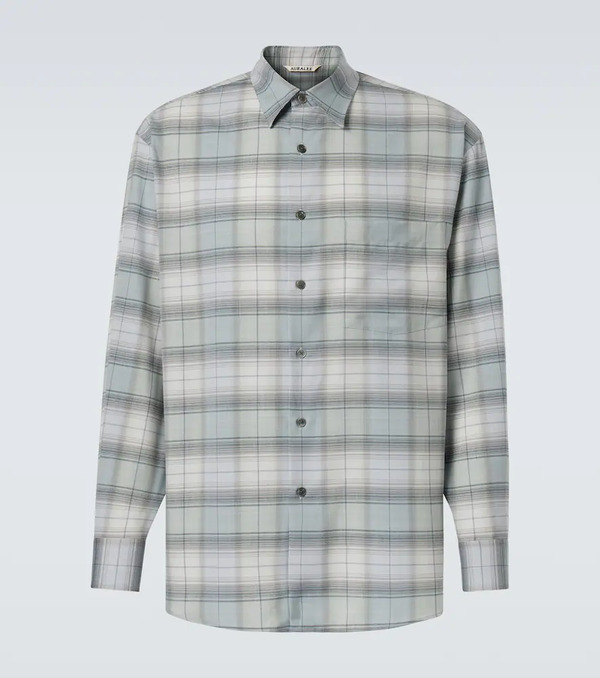  Auralee Auralee Checked Wool Shirt 