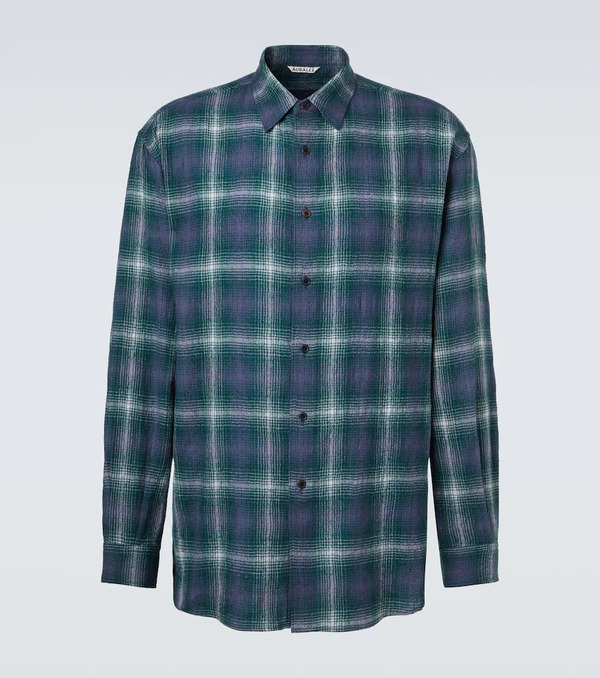  Auralee Auralee Checked Wool Shirt 
