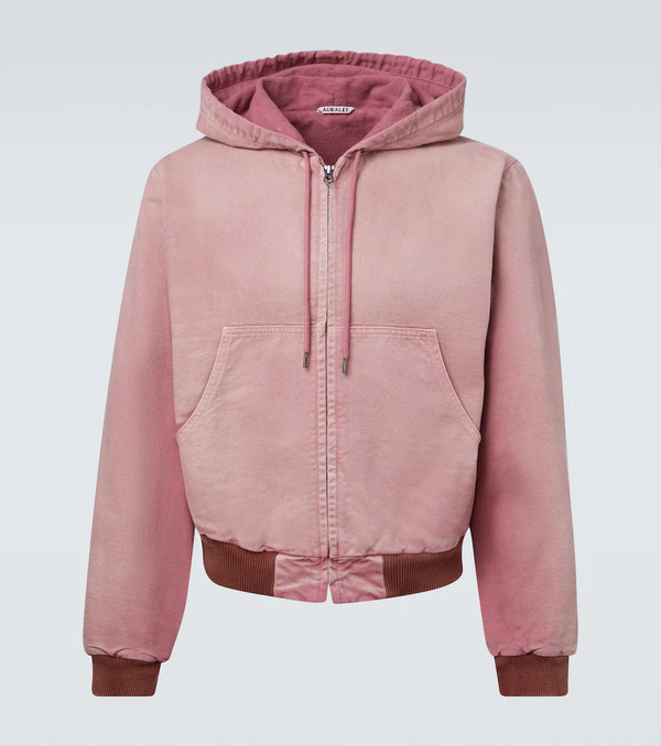  Auralee Auralee Cropped Cotton Hoodie 