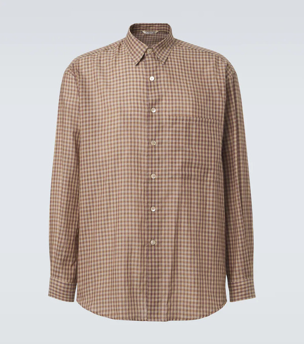  Auralee Auralee Gingham Cotton Poplin Shirt 