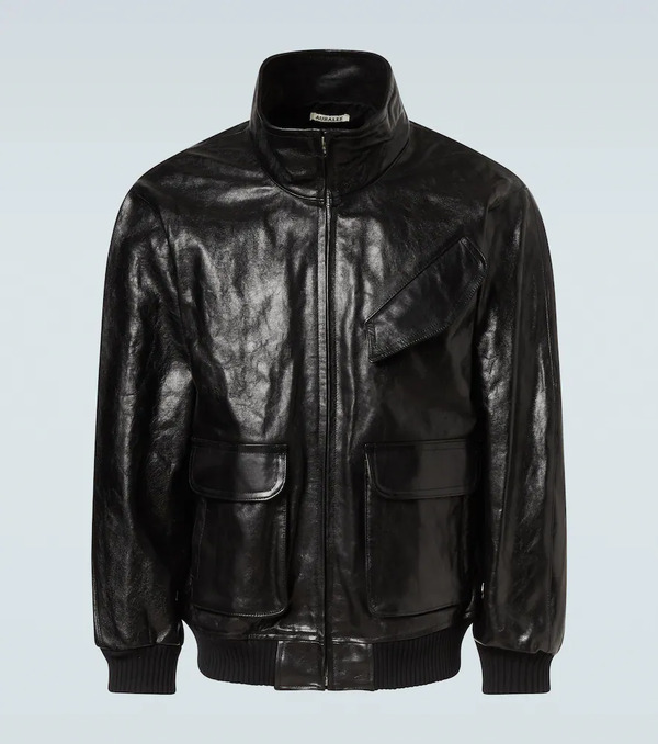  Auralee Auralee Leather Blouson Jacket 