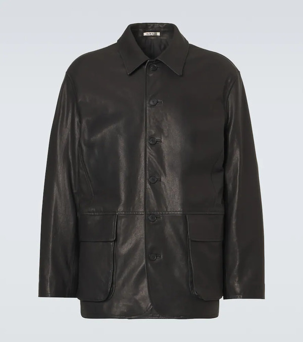  Auralee Auralee Leather Blouson Jacket 