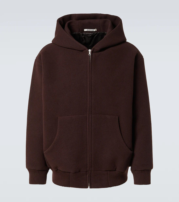  Auralee Auralee Oversized Wool Pile Hoodie 
