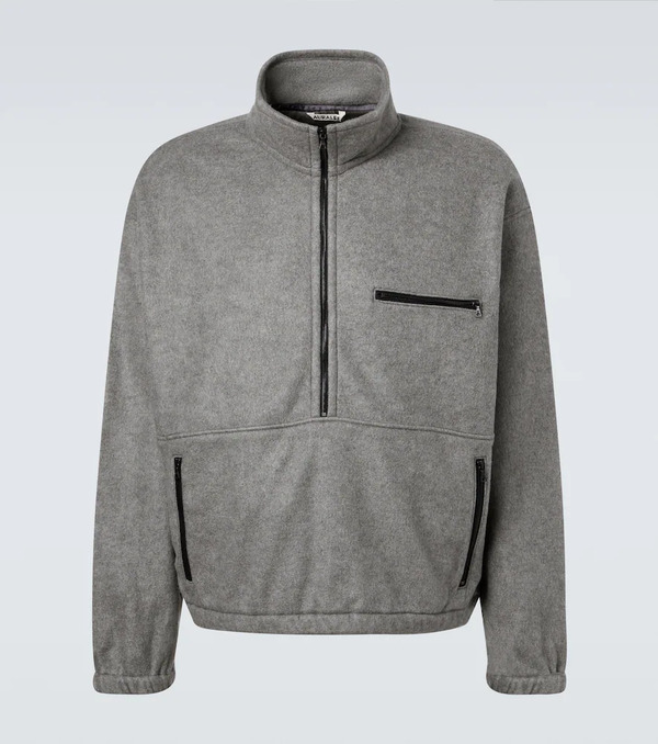  Auralee Auralee Silk Fleece Half-zip Sweatshirt 
