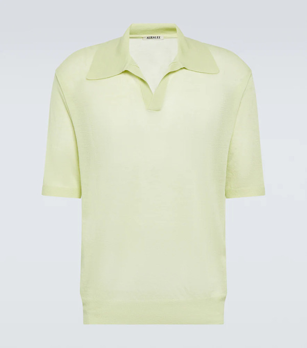  Auralee Auralee Wool And Silk Polo Sweater 