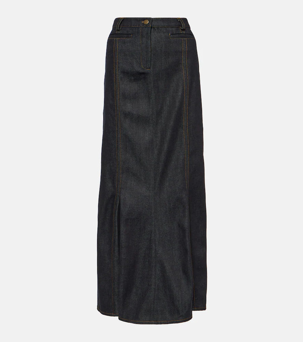  Aya Muse Aya Muse Alis Denim Maxi Skirt 