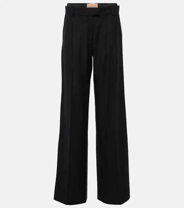  Aya Muse Aya Muse Conso Low-rise Wide-leg Wool Pants 