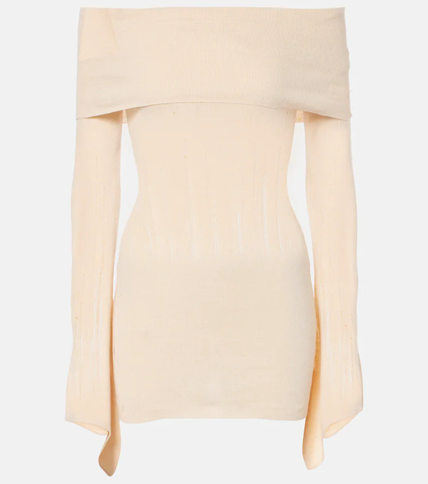  Aya Muse Aya Muse Distressed Silk-blend Minidress 