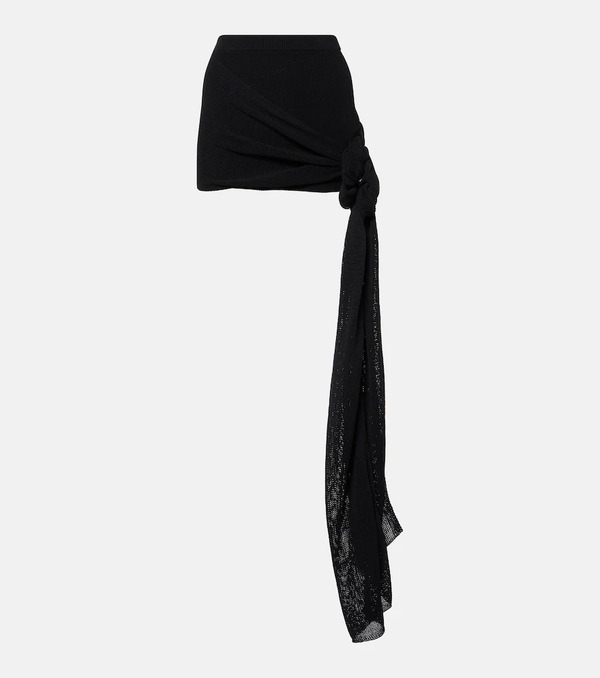 Aya Muse Aya Muse Draped Cotton-blend Miniskirt 