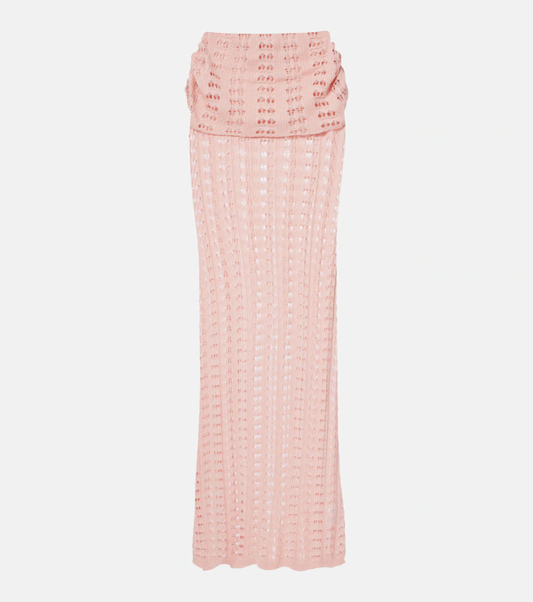  Aya Muse Aya Muse Draped Pointelle Maxi Skirt 
