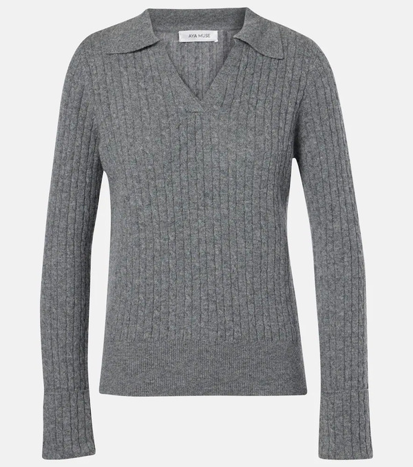  Aya Muse Aya Muse Gaia Cashmere Polo Sweater 