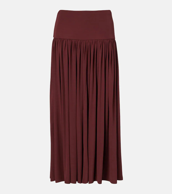  Aya Muse Aya Muse Gathered Jersey Maxi Skirt 