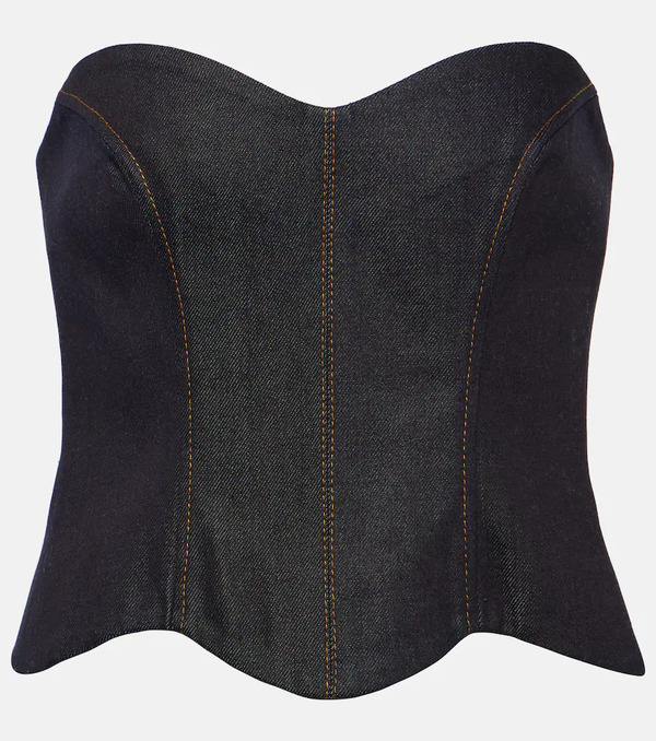  Aya Muse Aya Muse Hyn Denim Bustier Top 