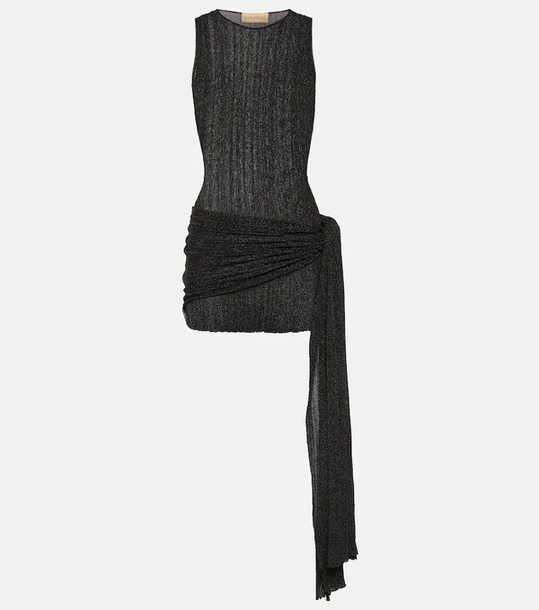  Aya Muse Aya Muse Keefe Draped Lame Minidress 