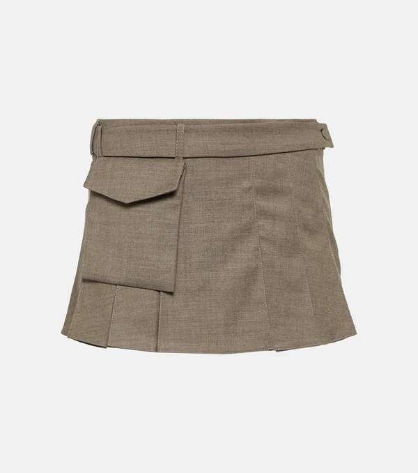  Aya Muse Aya Muse Mia Pleated Wool Mini Skirt 