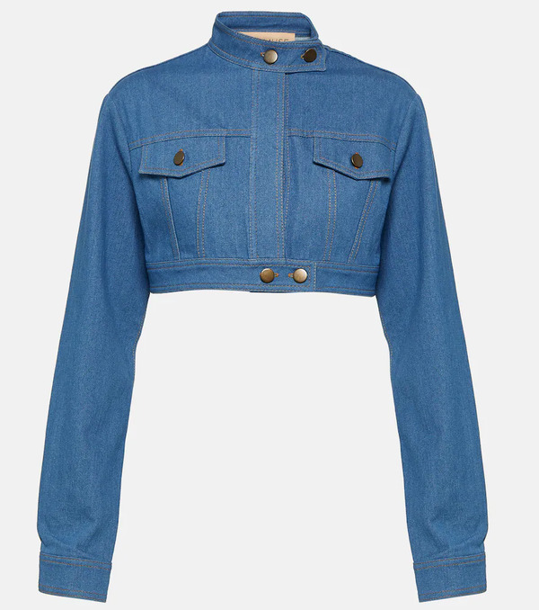  Aya Muse Aya Muse Pilla Cropped Denim Jacket 