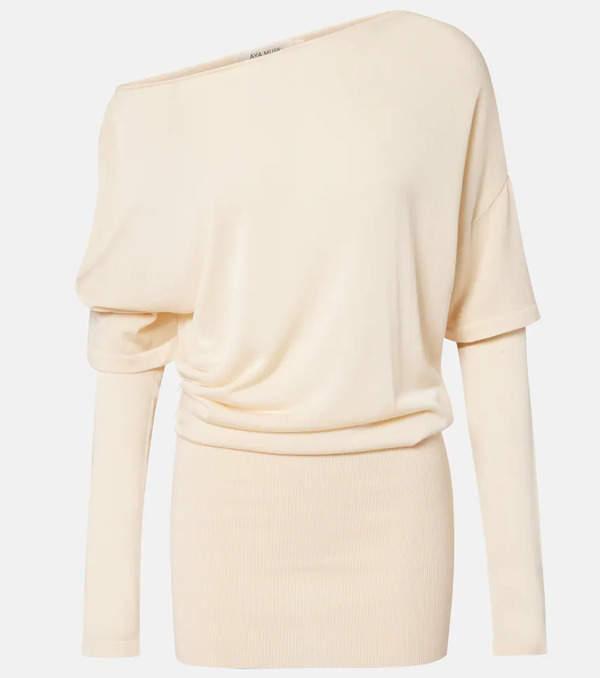 Aya Muse Aya Muse Rea Draped One-shoulder Minidress 
