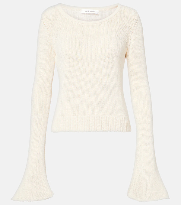  Aya Muse Aya Muse Sei Cotton-blend Top 