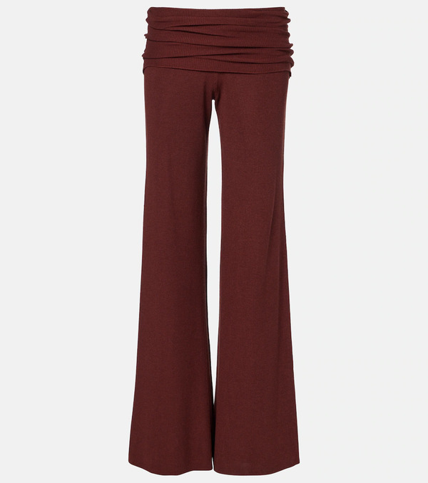  Aya Muse Aya Muse Silk-blend Wide-leg Pants 