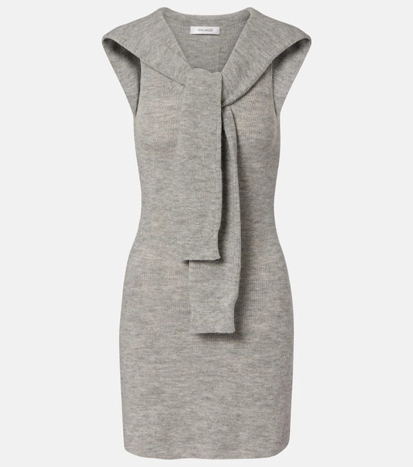  Aya Muse Aya Muse Vao Wool-blend Minidress 