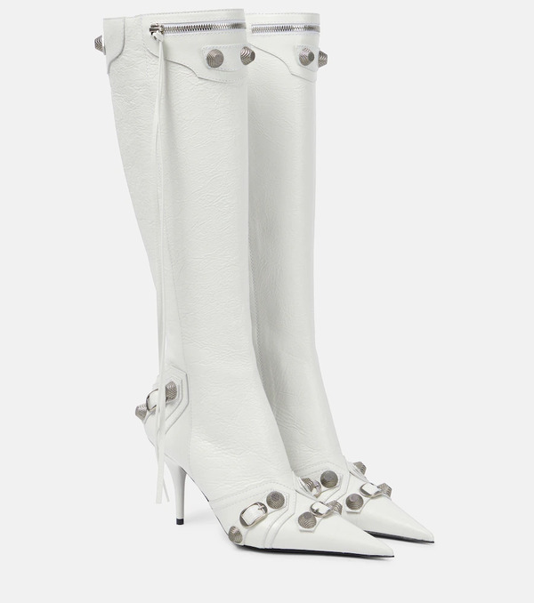  Balenciaga Balenciaga Cagole Leather Knee-high Boots 