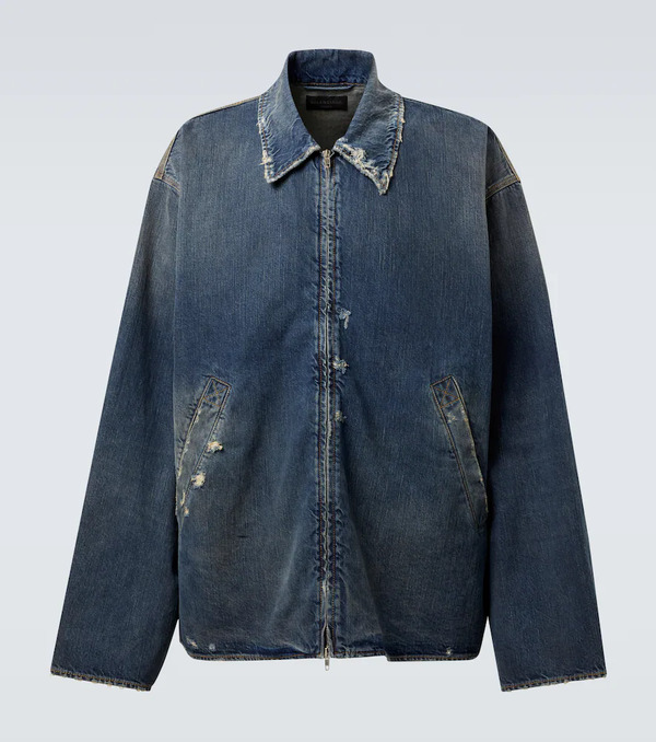  Balenciaga Balenciaga Distressed Denim Jacket 