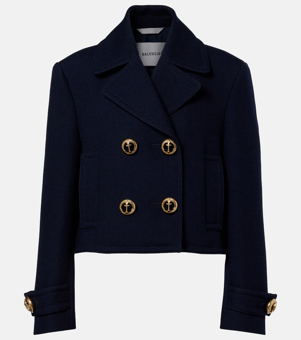  Balenciaga Balenciaga Double-breasted Wool Jacket 