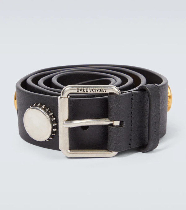  Balenciaga Balenciaga Embellished Leather Belt 