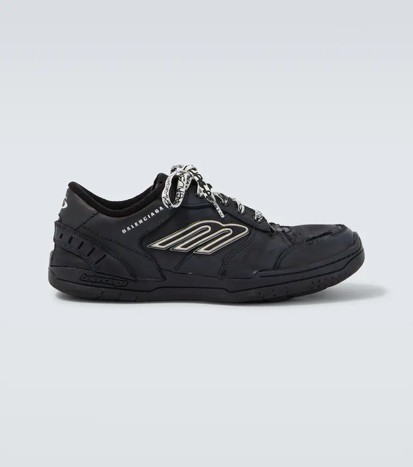  Balenciaga Balenciaga Hamptons Leather Sneakers 