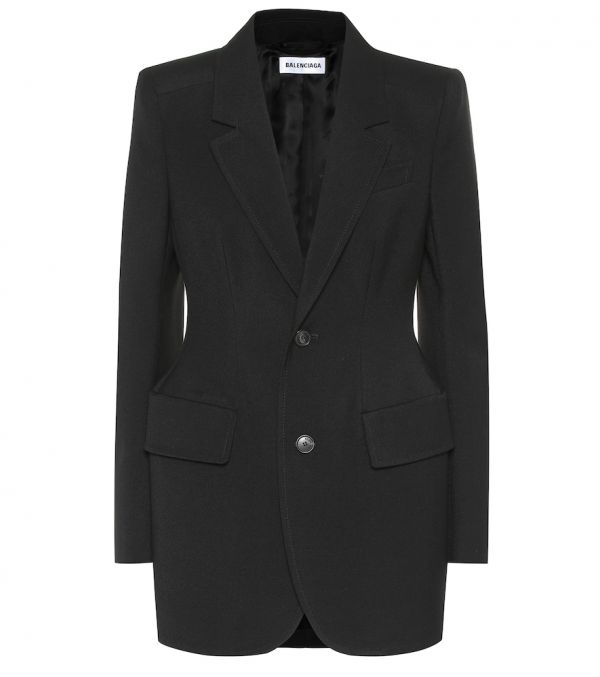  Balenciaga Balenciaga Hourglass Virgin Wool Blazer 