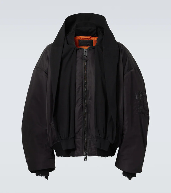  Balenciaga Balenciaga Incognito Hooded Bomber Jacket 