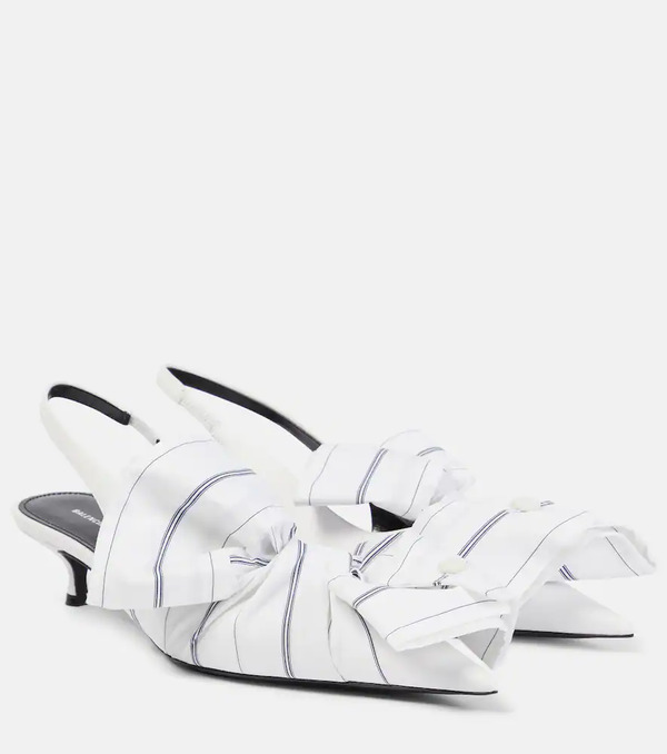  Balenciaga Balenciaga Knife 40 Leather Slingback Pumps 