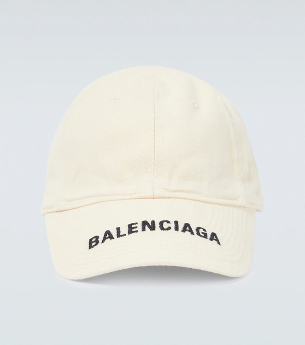  Balenciaga Balenciaga Logo Cotton Baseball Cap 