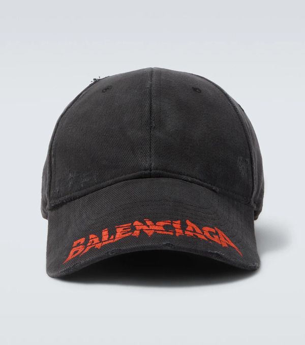  Balenciaga Balenciaga Logo Cotton Baseball Cap 
