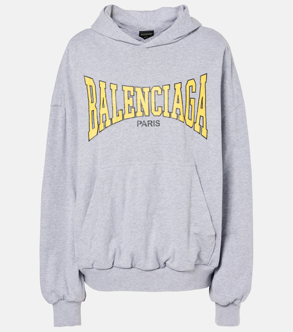  Balenciaga Balenciaga Logo Cotton Jersey Hoodie 