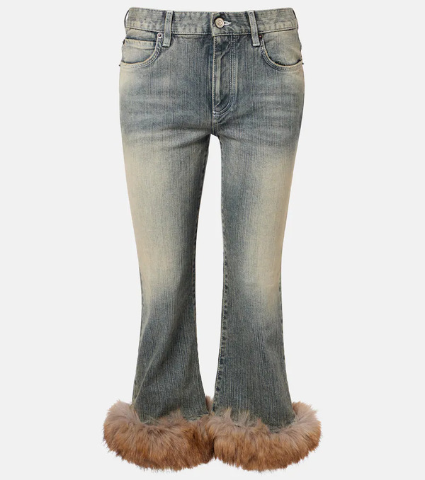  Balenciaga Balenciaga Low-rise Capri Jeans 