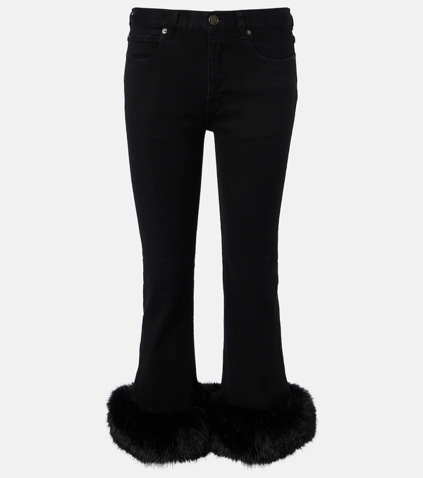  Balenciaga Balenciaga Low-rise Capri Jeans 