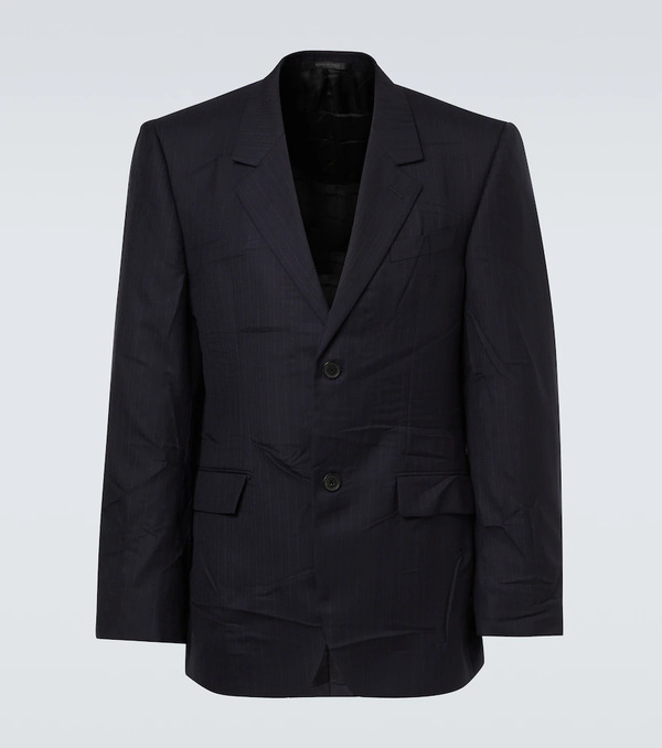  Balenciaga Balenciaga Pinstripe Wool Blazer 