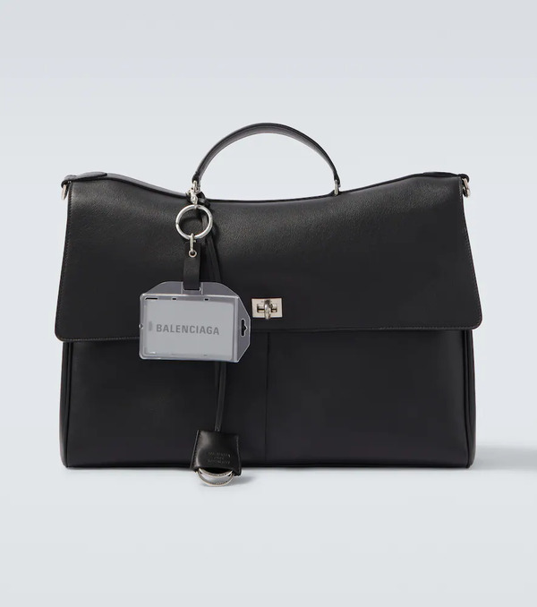  Balenciaga Balenciaga Rodeo Leather Briefcase 