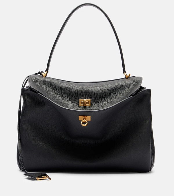  Balenciaga Balenciaga Rodeo Medium Leather Tote Bag 