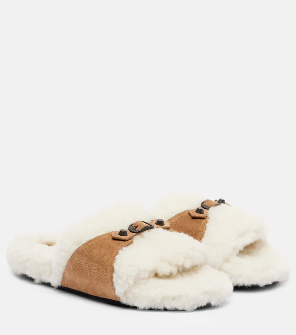  Balenciaga Balenciaga Suede Slides 