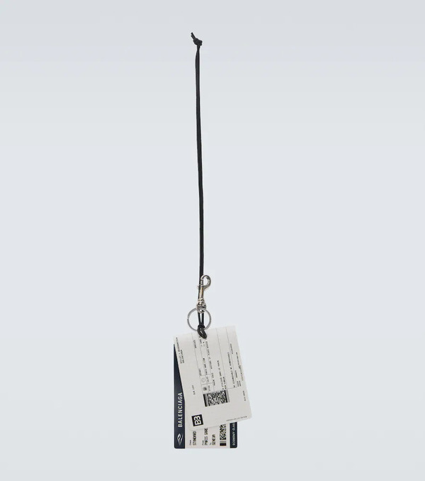  Balenciaga Balenciaga Train Ticket Keychain 
